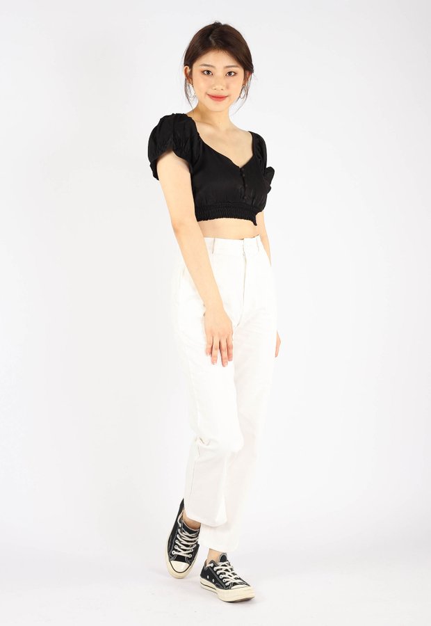 Heyla Buttoned Top (Black)